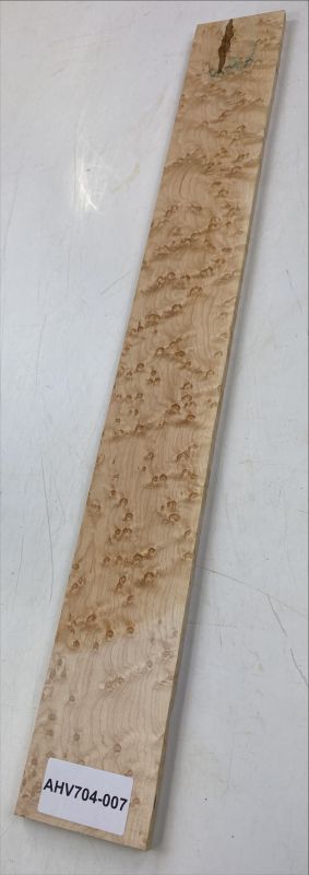 Fretboard Bird's Eye Maple white 720x85x9mm Unique Piece #009